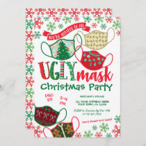 Ugly Mask Christmas Party Invitation