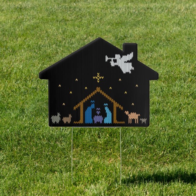Ugly Merry CHRISTmas Bethlehem Christian Nativity Sign (Insitu)