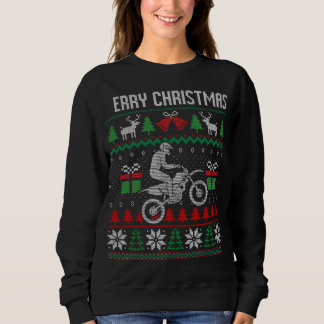 Ugly Merry Christmas Dirt Bike Racing Santa Xmas C Sweatshirt