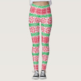 Red Plaid Tartan Yoga Christmas Holiday Running Leggings