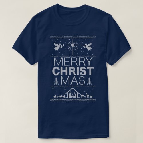 Ugly Merry Christmas Sweater Religious Christian