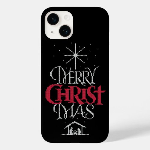 Ugly Merry CHRISTmas Sweater Religious Religion Ca Case_Mate iPhone 14 Case