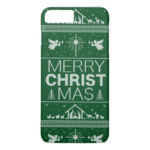 Ugly Merry Christmas Sweater Religious Religion iPhone 8 Plus7 Plus Case