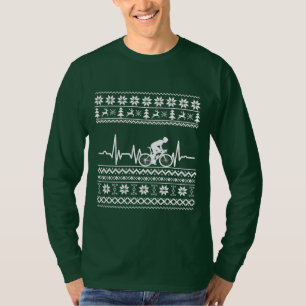 Ugly Merry christmas sweater riding a bike