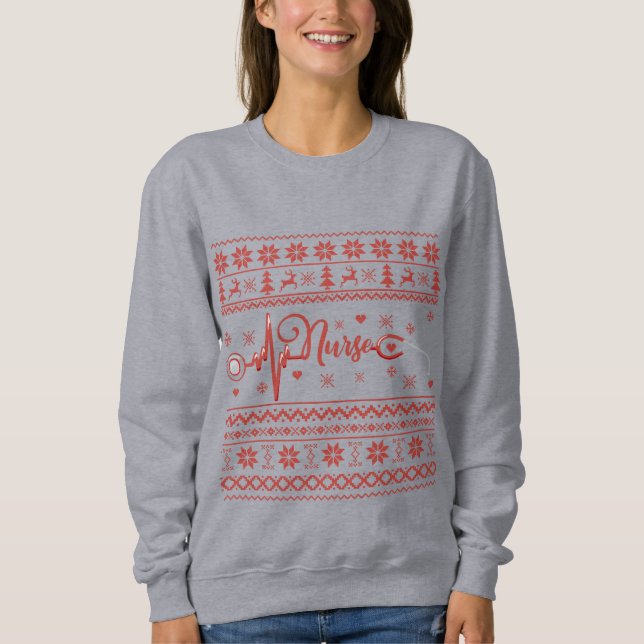 Ugly Merry Christmas sweater RN gifts nurse (Front)