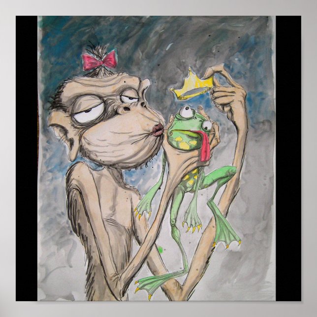 Ugly Monkey Ugly Frog Poster (Front)
