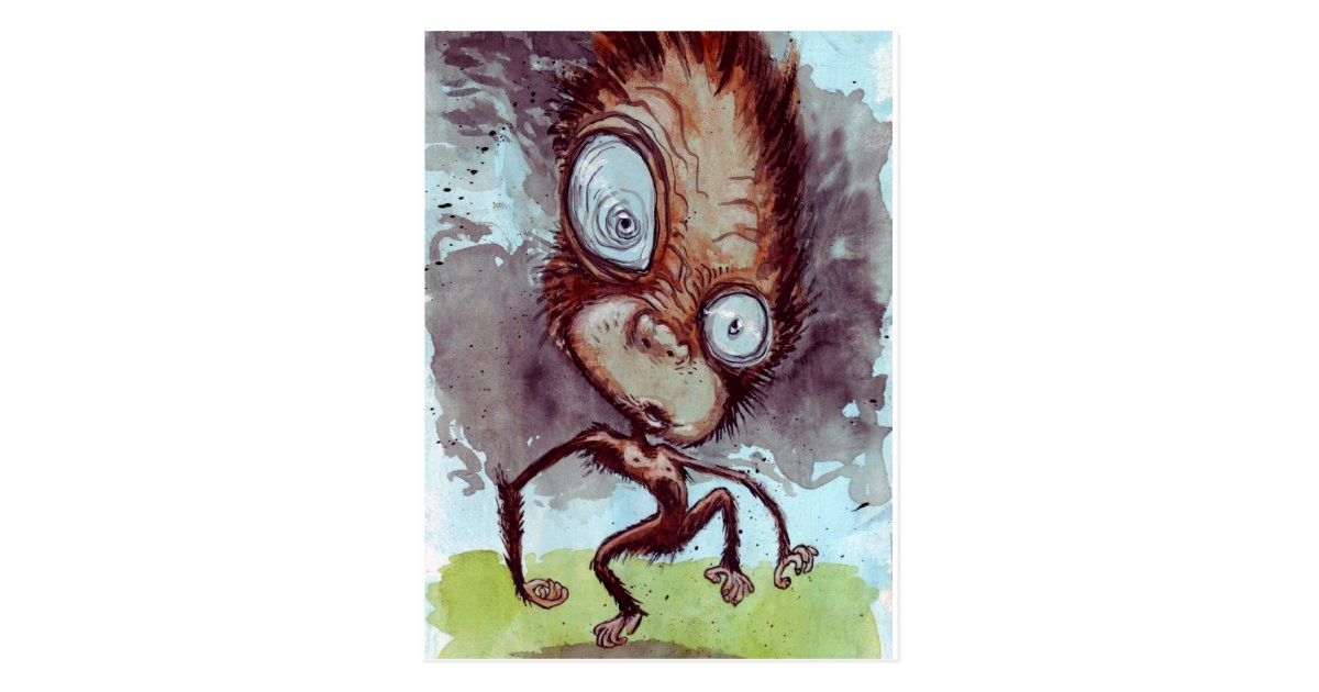 Ugly Monkey Wild Postcard | Zazzle.com