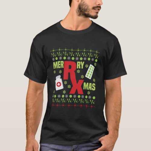 Ugly Pharmacist Christmas Pharmacy Tech Funny T_Shirt