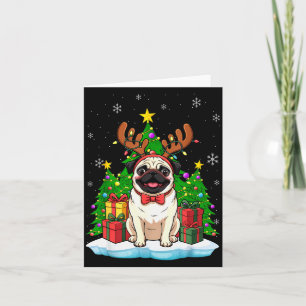 Ugly Pug Christmas Sweater Pajama For Women Men Fa Card
