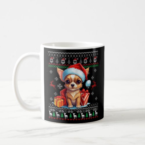 Ugly Puppy Chihuahua Santa Hat Christmas Tree Xmas Coffee Mug