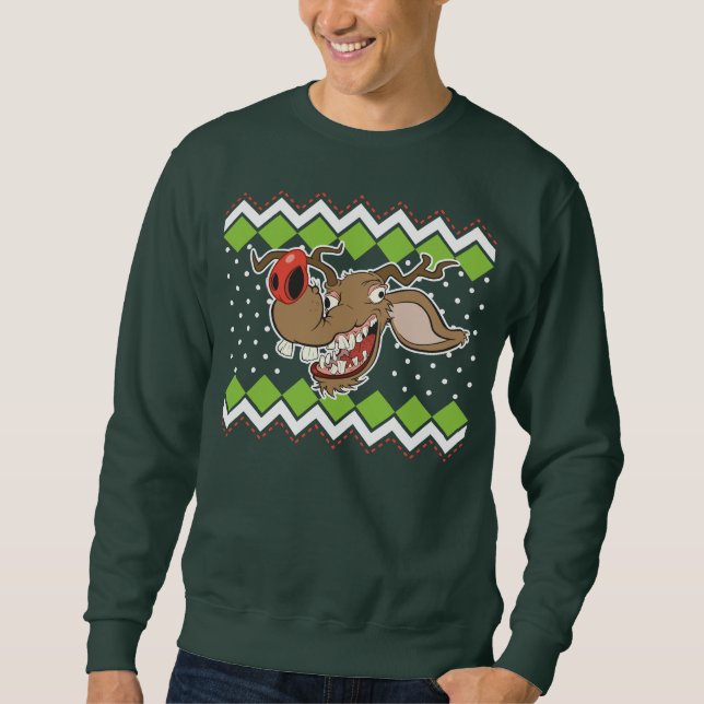 Ugly Reindeer Ugly Christmas Sweater (Front)