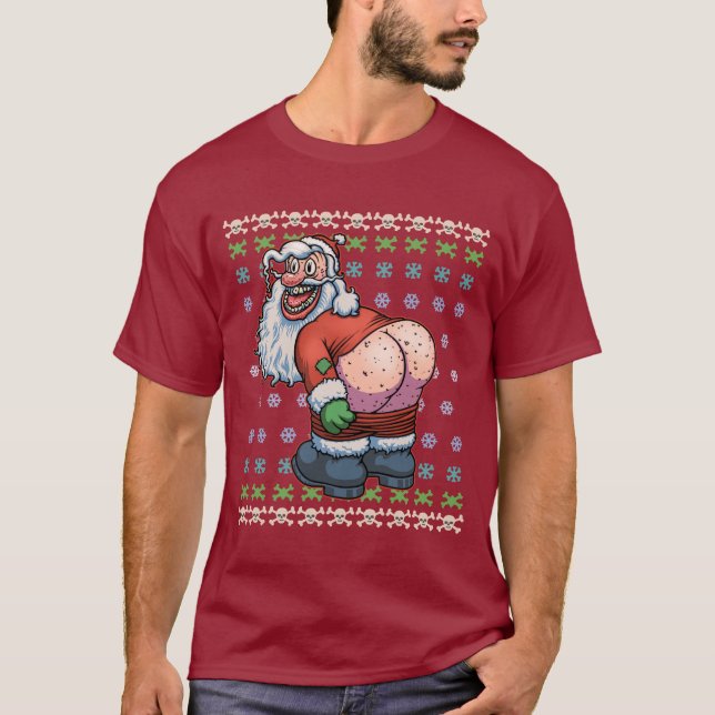 Ugly Santa Moon T-Shirt (Front)