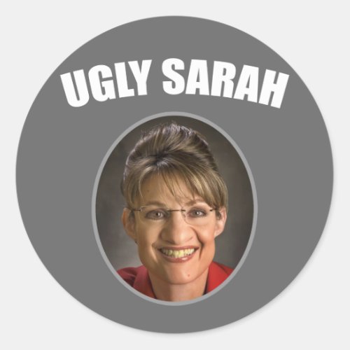 Ugly Sarah Classic Round Sticker