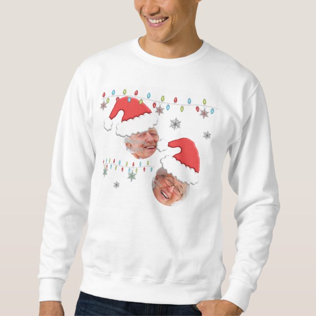 Ugly Shirt Christmas Holiday Add your own Photos (Front)