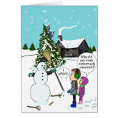 Ugly Snowman Halloween Witch Crash Best Witches (Front)