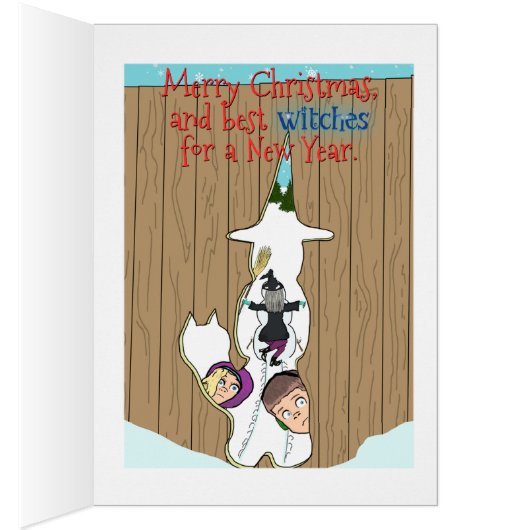 Ugly Snowman Halloween Witch Crash Best Witches (Inside (Right))