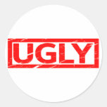 Ugly Stamp Classic Round Sticker