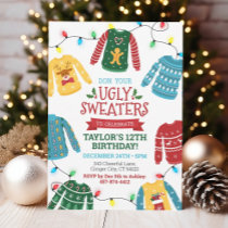 Ugly Sweater Birthday Invitation