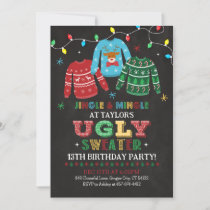 Ugly Sweater Birthday Invitation, Ugly Sweater Invitation