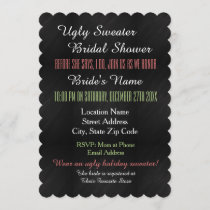 Ugly Sweater Bridal Shower Invitation