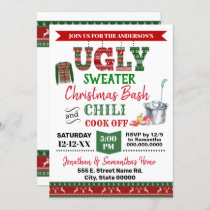 Ugly Sweater & Chili Cook Off Christmas Bash Invitation