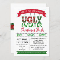 Ugly sweater Christmas annual office party Invitation