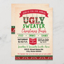 Ugly sweater Christmas bash annual party Invitation