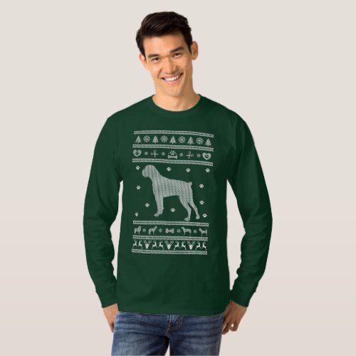 Ugly Sweater Christmas Boxer Dog