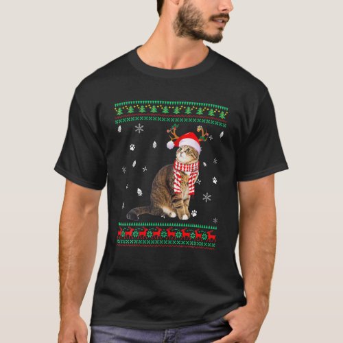 Ugly Sweater Christmas Cat Kitty Santa Reindeer