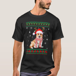 Ugly Sweater Christmas Corgi Dog Santa Reindeer
