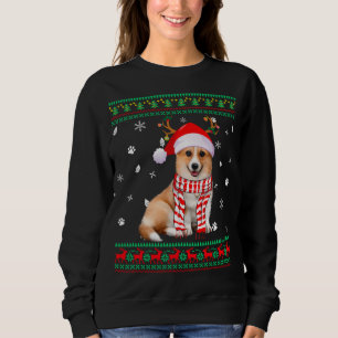 Ugly Sweater Christmas Corgi Dog Santa Reindeer