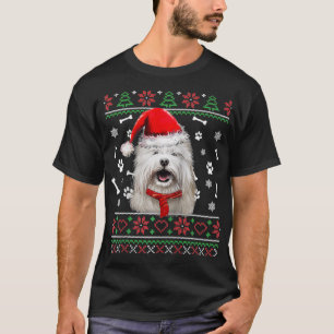 Ugly Sweater Christmas Coton De Tulear Santa Hat P
