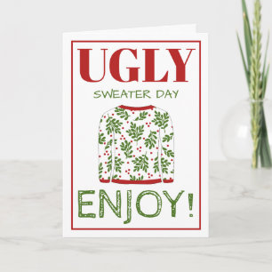Ugly Sweater Christmas Greeting Card