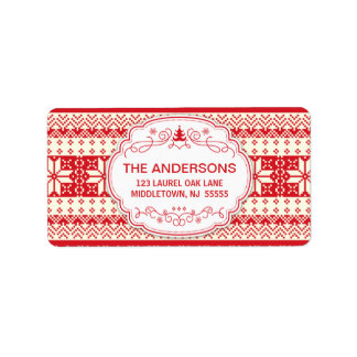 Ugly Sweater Christmas Holiday Address Labels