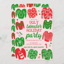 UGLY SWEATER Christmas Holiday Party Cute Custom Invitation