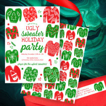 UGLY SWEATER Christmas Holiday Party Cute Custom Invitation