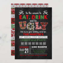 Ugly Sweater Christmas Holiday Party Invitation