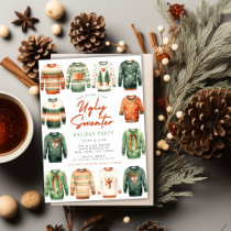 Ugly Sweater Christmas Holiday Party Invitation