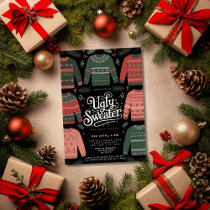 Ugly Sweater Christmas Holiday Party Invitation