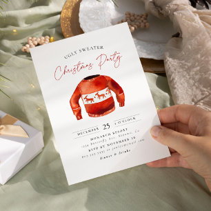 Ugly Sweater Christmas Holiday Party Invitation