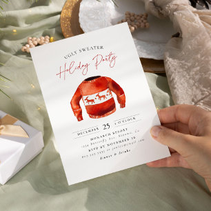 Ugly Sweater Christmas Holiday Party Invitation
