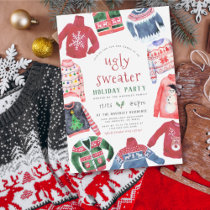 Ugly Sweater Christmas Holiday Party Invitation