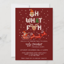Ugly Sweater Christmas Holiday Party R Oh What Fun Invitation