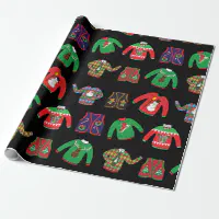 Ugly sweater wrapping outlet paper