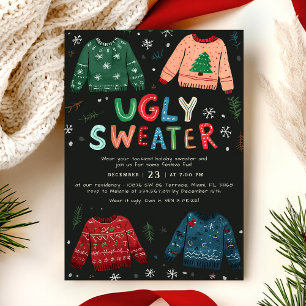 Ugly Sweater Christmas Invitation