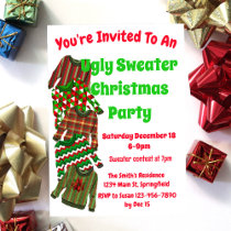 Ugly Sweater Christmas Invite for Holiday Party