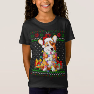 Ugly Sweater Christmas Lights Corgi Dog Lover
