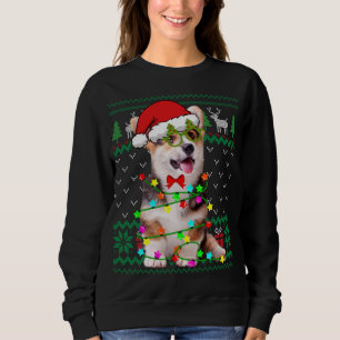 Ugly Sweater Christmas Lights Corgi Dog Puppy Love