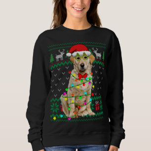 Ugly Sweater Christmas Lights Golden Retriever Dog