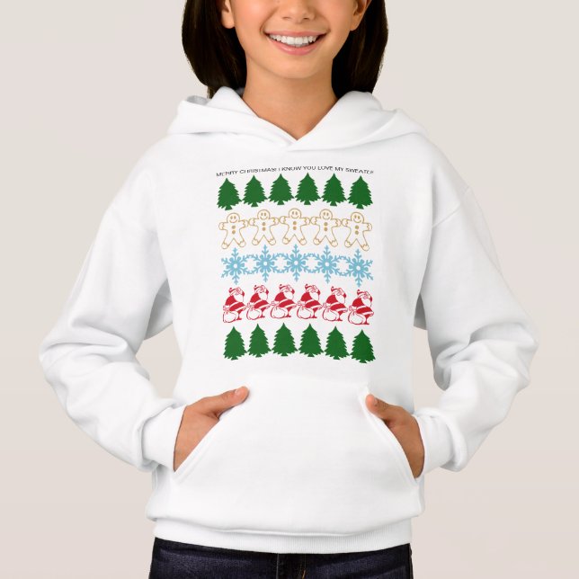 Ugly Sweater Christmas Party Funny Custom Text (Front)